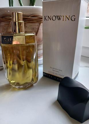 Knowing estee lauder 75 ml парфуми вінтаж оригінал духи франція6 фото