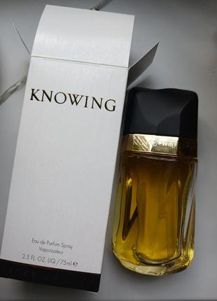 Knowing estee lauder 75 ml парфуми вінтаж оригінал духи франція
