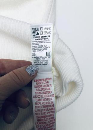 Светр гольф marks білий стильний трендовий модний marks & spencer2 фото