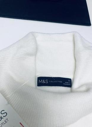 Светр гольф marks білий стильний трендовий модний marks & spencer5 фото