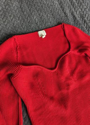 Червона сукня в рубчик h&m8 фото