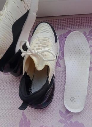 Спортивные кроссовки для бега, чёрно белые кроссовки, беговые кроссовки, кроссы, кросовки, кросы8 фото