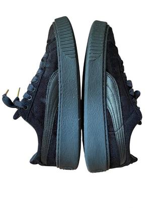 Puma basket platform velvet жіночі оригінальні кросівки 366038-025 фото