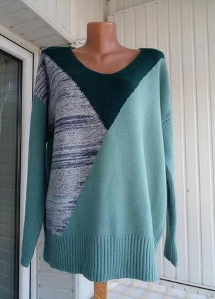 Вискозный мягкий свитер джемпер большого размера батал4 фото