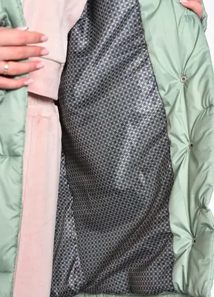 Куртка жіноча демісезонна м'ятного кольору4 фото