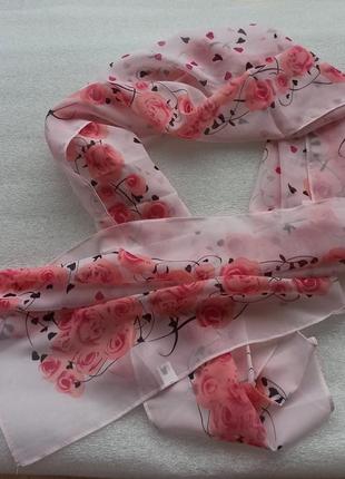 Новий легенький шарф, шаль 150 на 50 см