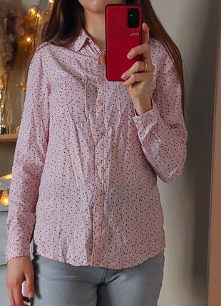 Віскозна блуза в горошок3 фото