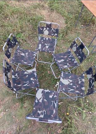 Стол для пикника +6 стульев5 фото