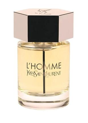 Туалетная вода для мужчин yves saint laurent ysl l'homme eau de toilette. объем 100 ml. тестер.