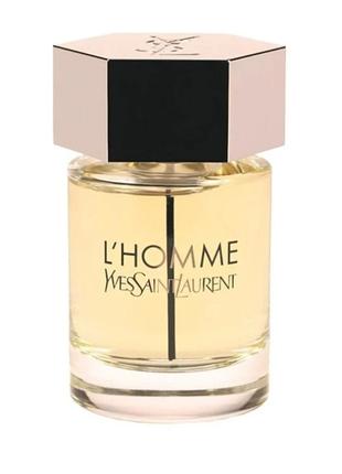 Туалетная вода для мужчин yves saint laurent ysl l'homme. 100 ml.1 фото