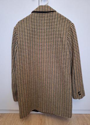 Шерстяное пальто пиджак в клетку mango, размер s-m.10 фото