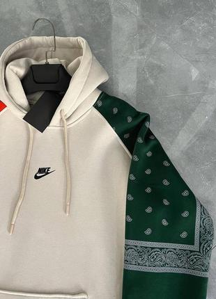 Чоловічий бежевий худі nike найк2 фото