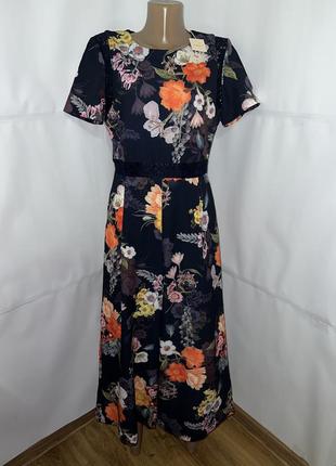 Комбінезон жіночий синій квітковий принт next розмір 12