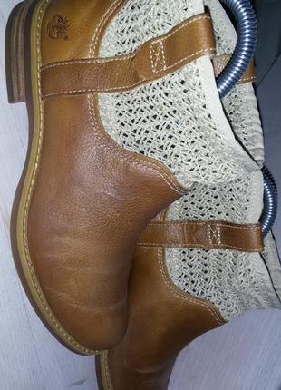Timberland -чудові демісезонні шкіряні черевики  розмір 37(24 см)3 фото