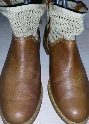 Timberland -чудові демісезонні шкіряні черевики  розмір 37(24 см)4 фото