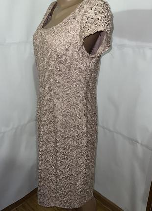 Сукня жіноча мереживна колір латте monsoon розмір 422 фото