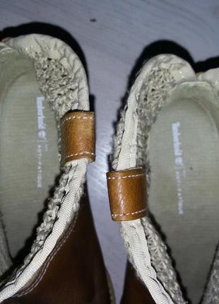 Timberland -чудові демісезонні шкіряні черевики  розмір 37(24 см)7 фото