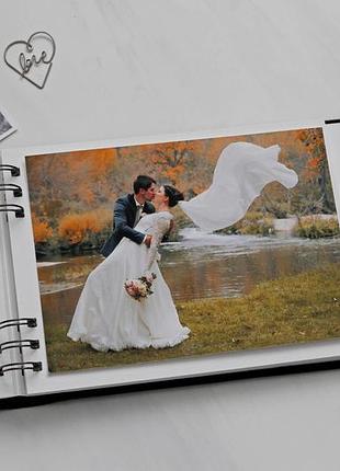 Черный бархатистый фотоальбом, фотоальбом для девушки, годовщина отношений, лавстере фотоальбом