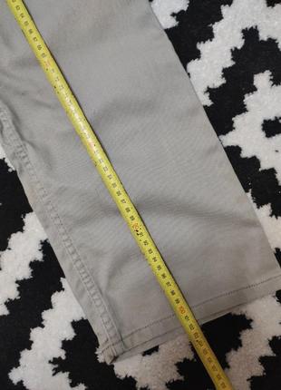 Брюки штани чоловічі щільні прямі бежеві сірі marks & spencer, розмір m, w328 фото