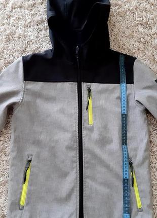 Куртка-вітровка, софтшелл yigga 140 розміру.6 фото