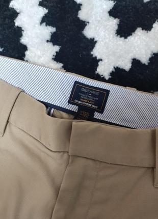 Брюки штани чоловічі прямі широкі бежеві gap khakis, розмір l, w34-35.6 фото