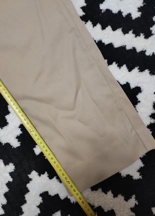 Брюки штани чоловічі прямі широкі бежеві gap khakis, розмір l, w34-35.8 фото