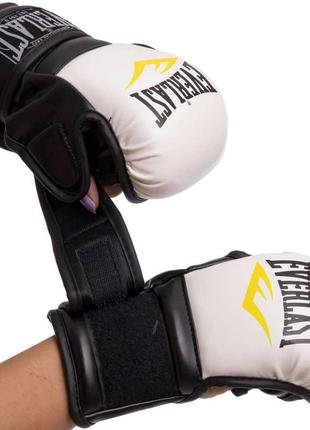 Рукавички гібридні для єдиноборств мма everlast | дитячий xl1 фото