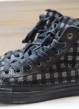 Кожаные кеды мокасины кроссовки кросовки хайтопы конверсы converse р. 41 26,5 см