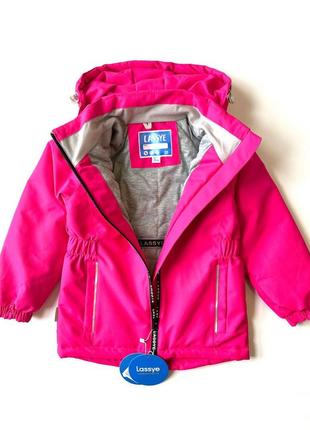 Демисезонная куртка, куртка lassye, для девочки, 92-116 размер3 фото