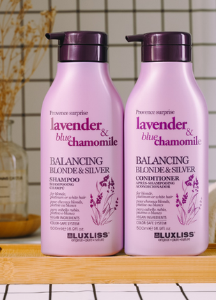 Набор для окрашенных или осветленных волос luxliss balancing blonde & silver