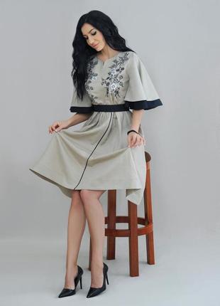 Сукня з авторською вишивкою «співуча ожина»7 фото