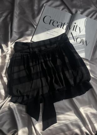 Трендова спідничка балон / тюльпан на зав’язках