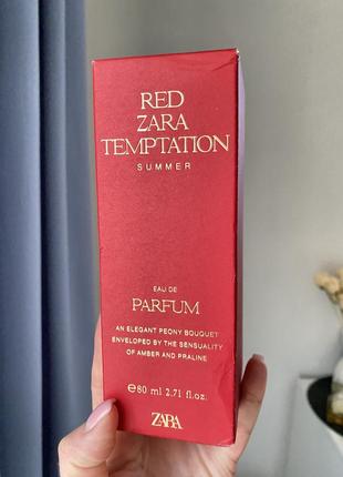 Парфуми zara red temptation summer 80ml