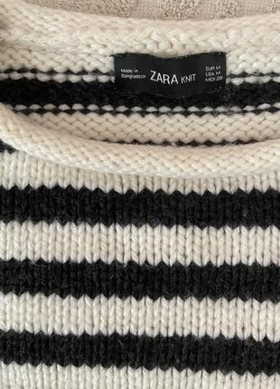 Светр в смужку zara knit2 фото