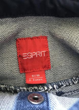 Крутое джинсовое платье сарафан esprit 2-3 года2 фото