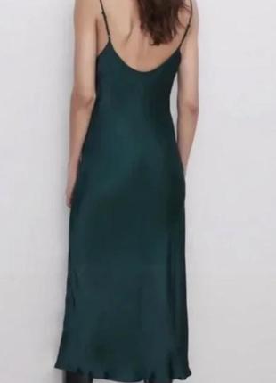 Сукня міді slip dress zara2 фото