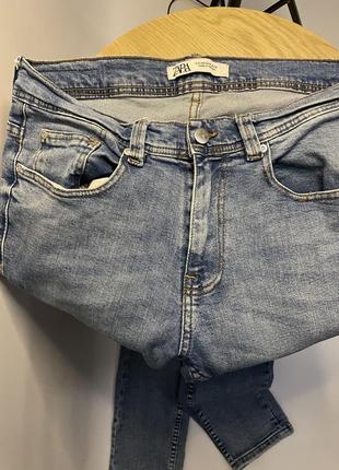Базові прямі джинси zara slim fit6 фото