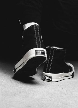 Converse drkstar x rick owens limited дизайнерські кеди жіночі демі конверси женские дизайнерские кеды конверс4 фото