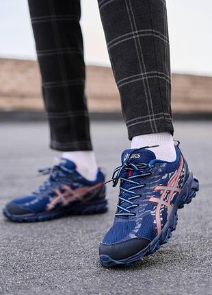 Asics gel fujitrabuco 5 blue1 фото