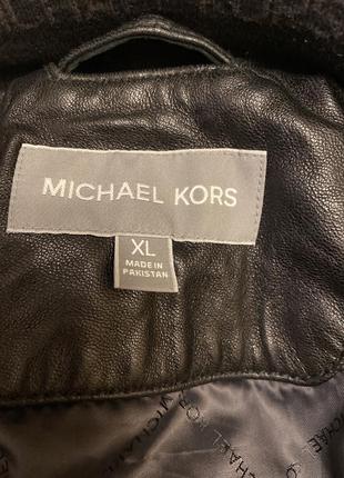 Michael kors шкіряний бомбер куртка4 фото