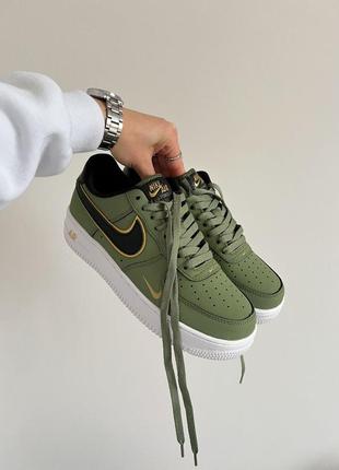 Кросівки air force 1 low '07 double swoosh olive