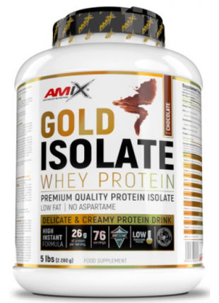 Протеин изолят amix gold whey protein isolate 2280 грамм шоколад