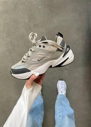 Nike m2k tekno khaki кросівки демі весна осінь оливкові хакі жіночі чоловічі кроссовки женские мужские оливка хаки6 фото