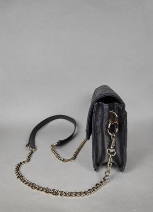 Женская сумка guess silver chain shoulder bag оригінал4 фото