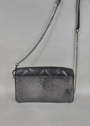 Женская сумка guess silver chain shoulder bag оригінал3 фото