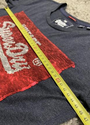 Футболка жіноча з паєтками оригінал від superdry10 фото