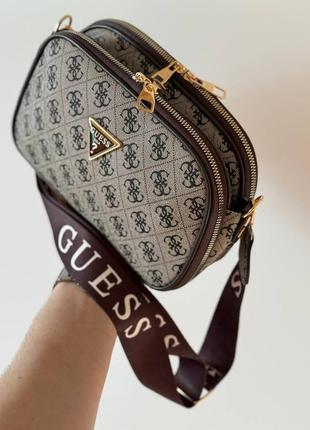 Guess double bag silver, сумка