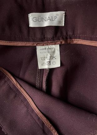Нові брюки кльош, колір бордо, розмір s (eu 36)6 фото