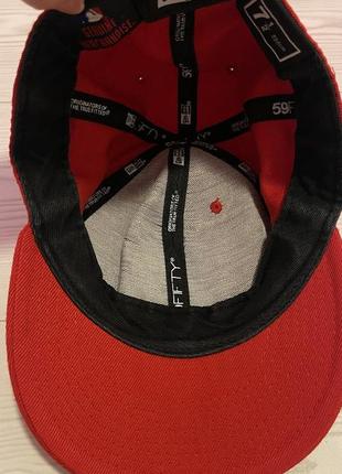 Червона бейсболка кепка atlanta braves 7,5 (59,6cm) new era3 фото