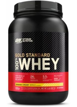Протеин  optimum nutrition 100% whey gold standard 909 г банан